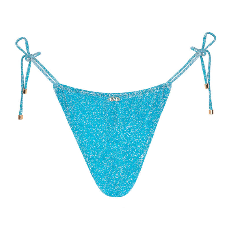 Freya Bikini Bottoms / Blue Glitter by East x East